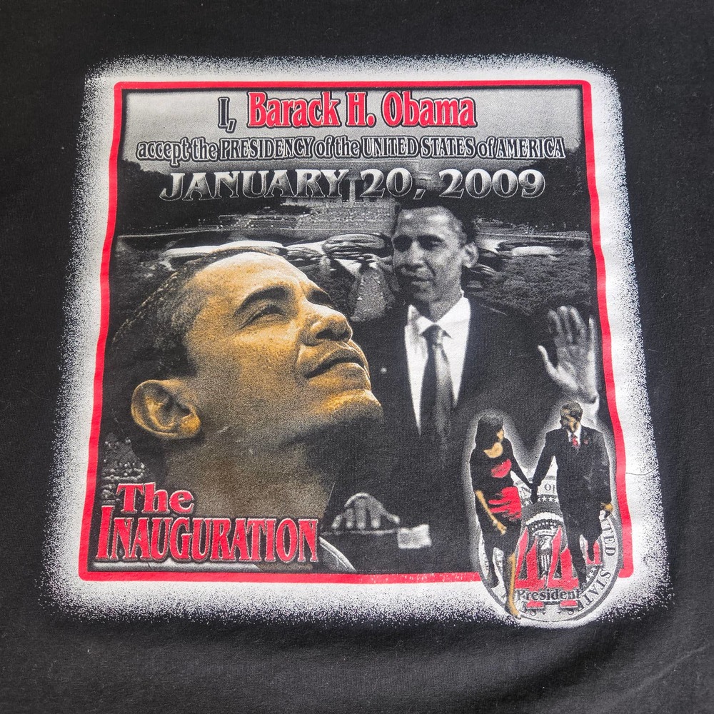 Barack H. Obama Rap Tee DeadStock Sz XL